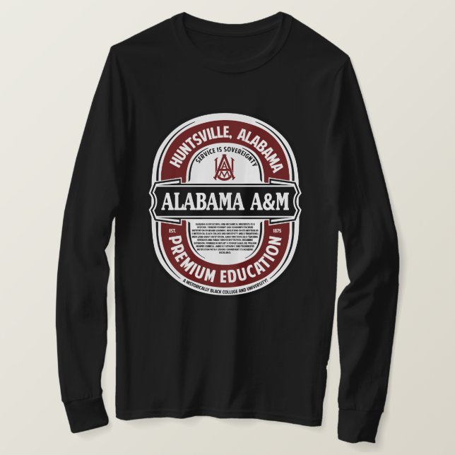 Camiseta HBCU_Premium Education Tshirt_ALABAMA A&M (Frente do Design)