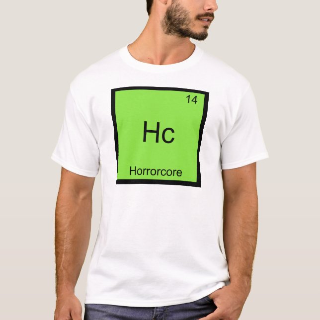 Camiseta Hc - Símbolo de Elemento Químico Engraçad (Frente)