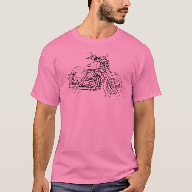 Camiseta HD XL1200C Sportster feito sob encomenda 2011 (Frente)