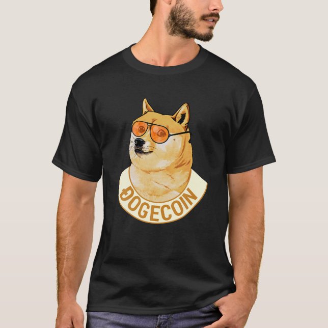 Camiseta HDL de Memória Criptomoeda Engraçada de Dogecoina (Frente)