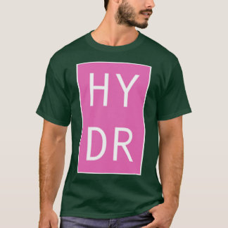 Camiseta HDR cor-de-rosa sobredimensionado
