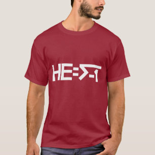 Camiseta HE=√-1 (é imaginário) [ELE = a raiz quadrada d