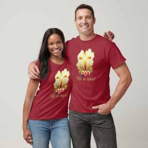 Camiseta He Is Risen – Christian Easter Cross -camiseta