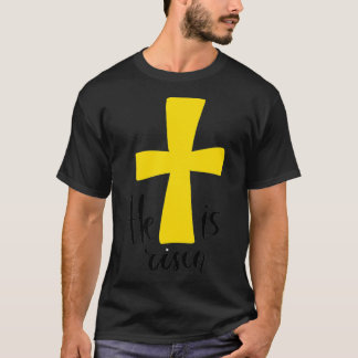 Camiseta He is Risen Jesus Christian Happy Easter Day