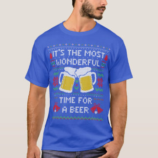 Camiseta he Most Wonderful Time For a Beer Funny Ugly Chris