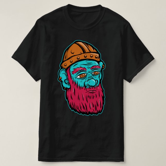 Camiseta Head of the Dwarven Miner (Frente do Design)