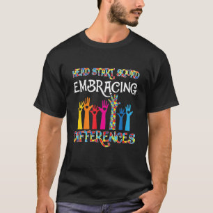 Camiseta Head Start Squad Embracing Differences Autism SPED