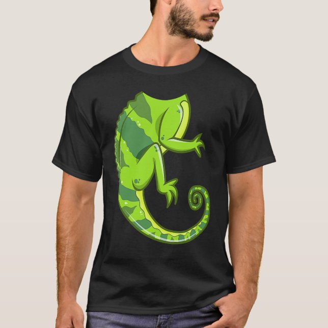 Camiseta Headless Chameleon Lizard Halloween Costume DIY Ou (Frente)