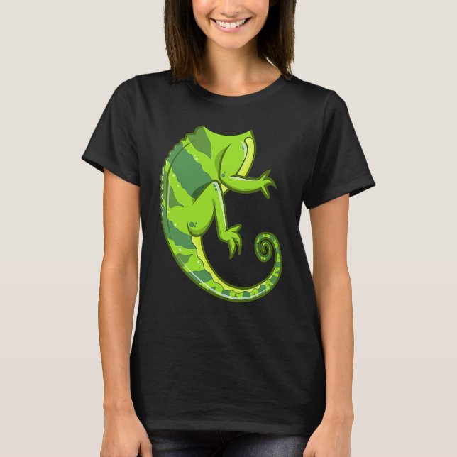 Camiseta Headless Chameleon Lizard Halloween Costume DIY Ou (Frente)