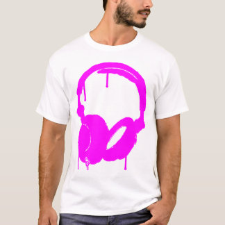 Camiseta Headyphones, rosa