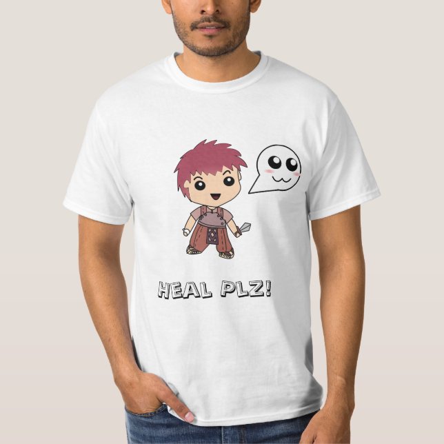 Camiseta Heal Plz! Aprendiz (Frente)