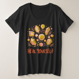 Camiseta Heal Yourself Plus Size - Top Cristal Cel