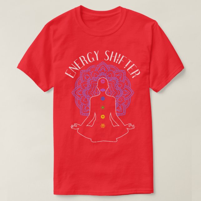Camiseta Healer Chakra Reiki Energy Shifter (Frente do Design)