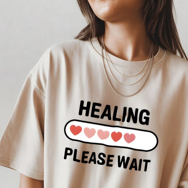 Camiseta Healing Progress – Mental Health Encouragement  (Criador carregado)
