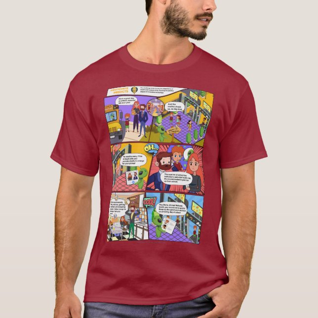Camiseta Health Check AI História em quadrinhos Man T Shirt (Frente)