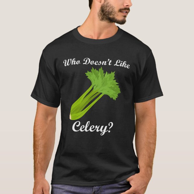 Camiseta Healthy Food Vegetables Celery Eating (Frente)