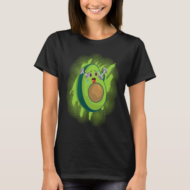Camiseta Healthy Herbivore Vegetable Avocado Vegan Fitness  (Frente)