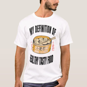 Camiseta Healthy Yummy Xiaolongbao Men White