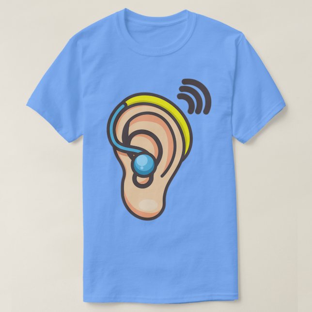 Camiseta Hearing Aid For Hearing Impaired (Frente do Design)