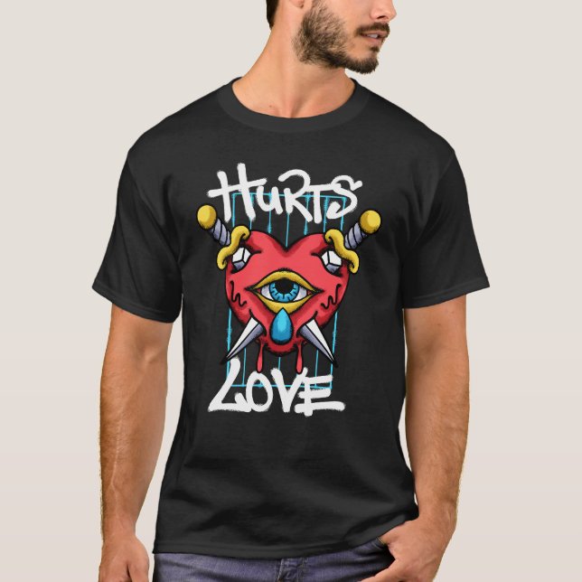 Camiseta Heart and Eye streetwear (Frente)