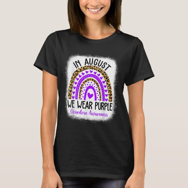 Camiseta Heart August Usamos overdose roxa Diversão (Frente)