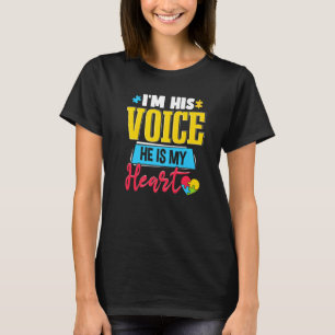 Camiseta Heart Autism Mãe Premium