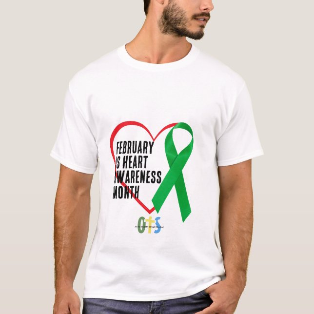 Camiseta Heart Awareness, Survivor Recovery Gift, Surgery (Frente)