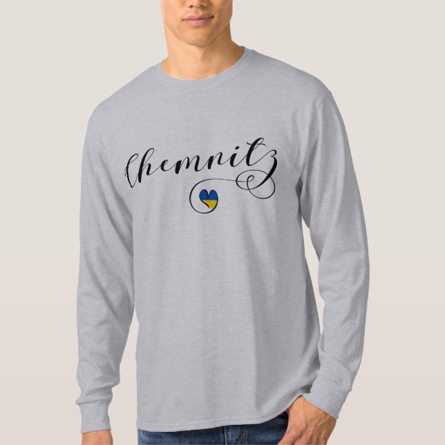 Camiseta Heart Chemnitz, I Love Chemnitz, Alemanha T-Shirt (Frente)