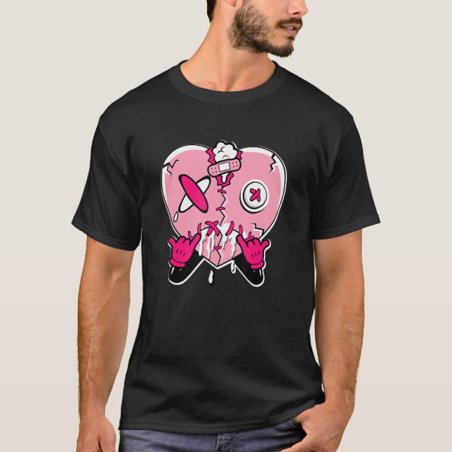 Camiseta Heart Crying  Low Triple Pink (Frente)