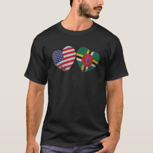 Camiseta Heart Dominican Flag Patriotic Family Her