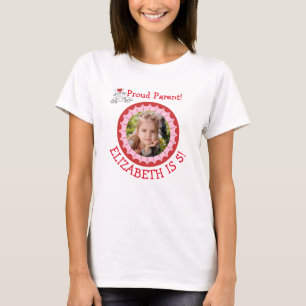 Camiseta Heart Fairy© Orgulhoso Parent Birthday T Shirt