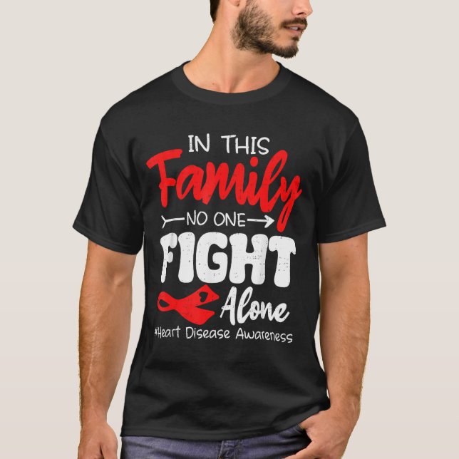 Camiseta Heart Health Heart Disease Awareness Chd Family Su (Frente)