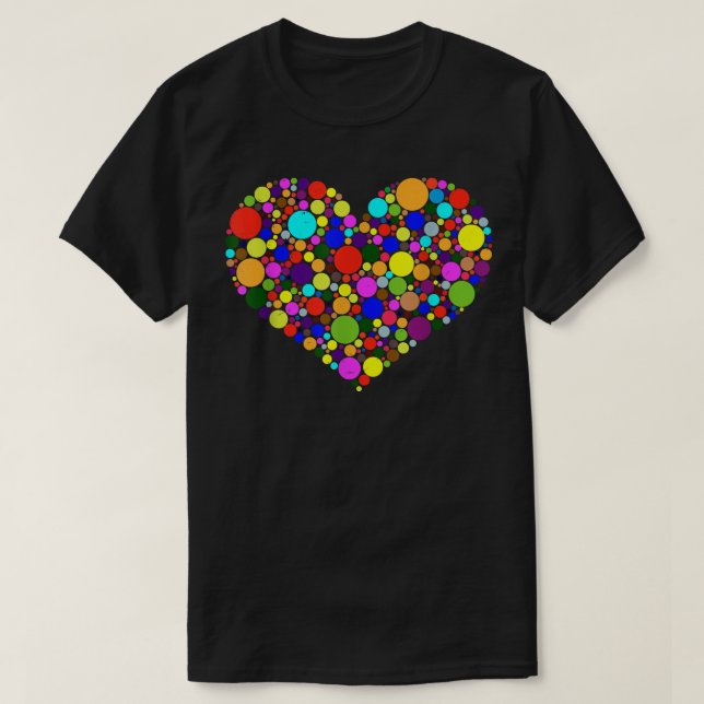 Camiseta Heart International Dot Day Setembro 15 Polka D (Frente do Design)