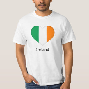 Camiseta Heart - Ireland Flag