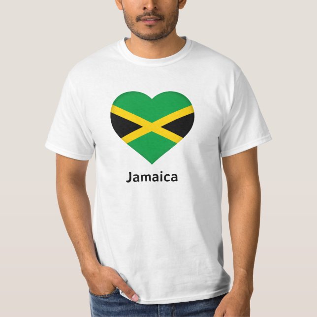 Camiseta Heart - Jamaica Flag (Frente)