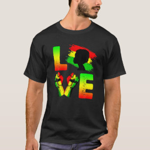 Camiseta Heart Love Black History Month African American Me