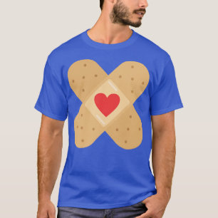 Camiseta Heart Love Plaster Hearts amando enfermeira BandAi