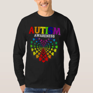 Camiseta "Heart Love Quebra-cabeça Pieds World Autism Awarn