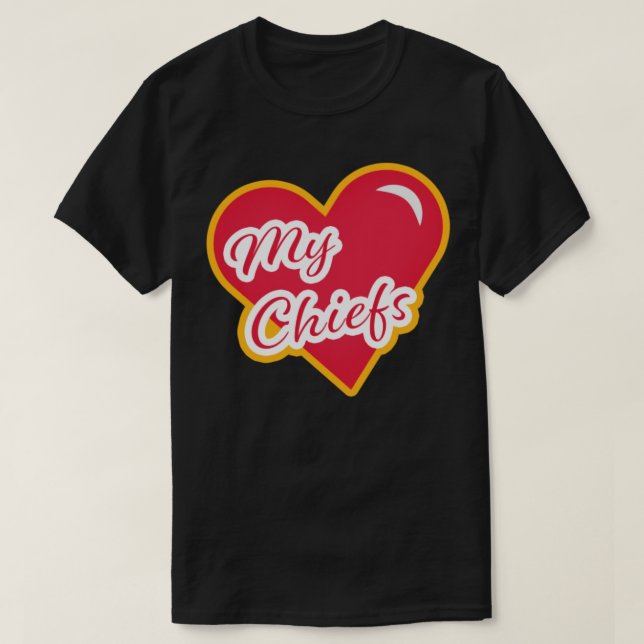 Camiseta Heart My Kansas City Chiefs (Frente do Design)