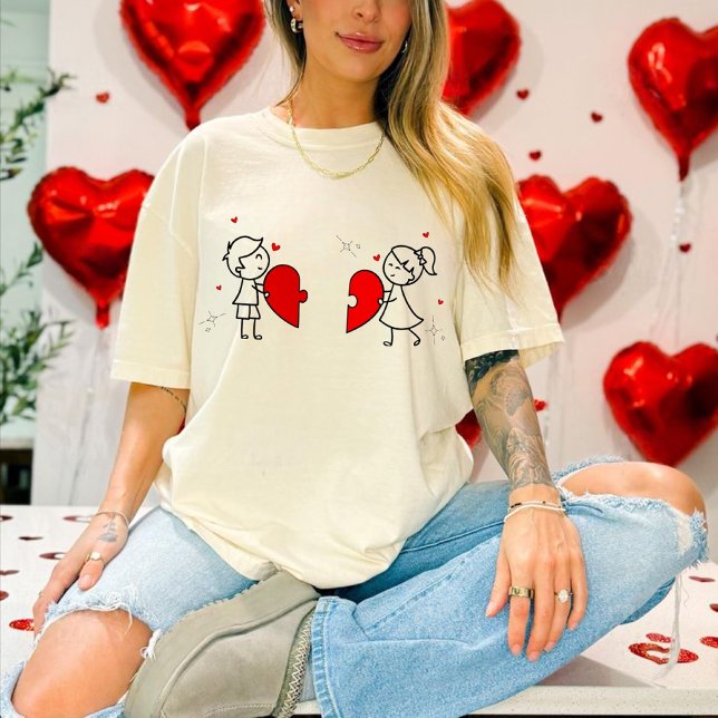 Camiseta Heart puzzle T-shirt (Criador carregado)