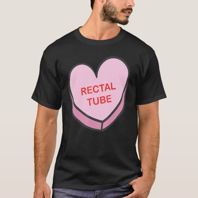 Camiseta Heart Rectal Tube Nurse Life Valentines Day Women  (Frente)