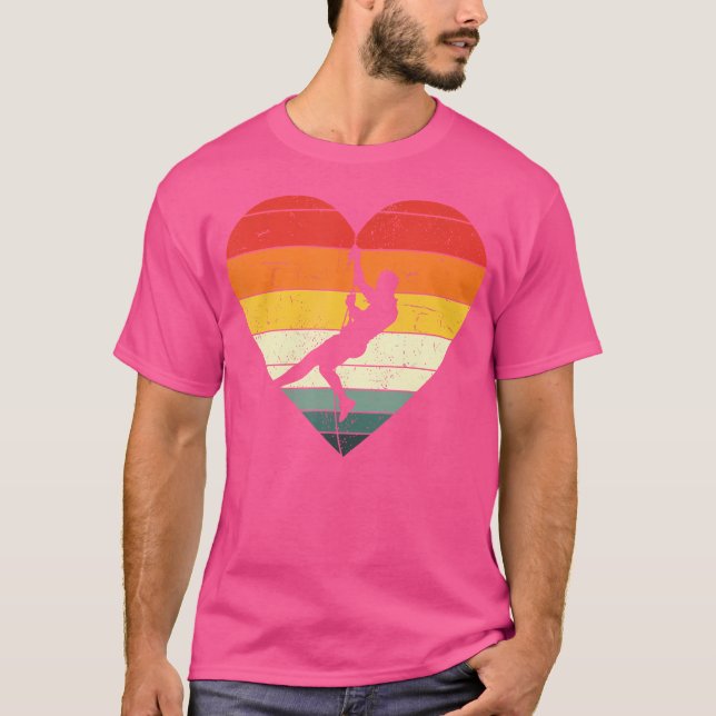 Camiseta Heart Rock Climber Bouldering Outdoor Climbing (Frente)