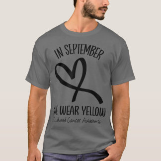Camiseta "Heart Setembro" Vestimos "Cancer Amarelo da Infân