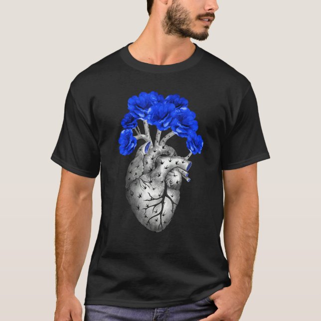 Camiseta Heart shaped cactus  heart shaped succulent blue n (Frente)