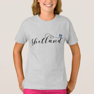 Camiseta Heart Shetland Flag, Shetland Islands T Shirt