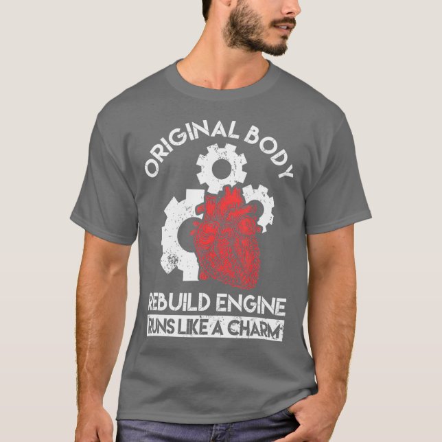 Camiseta Heart Surgery Survivor Bypass Recovery Get Well (Frente)