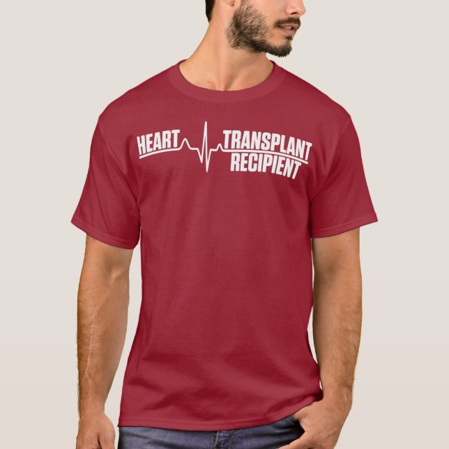 Camiseta Heart Transplant Recipient Heartbeat Surgery (Frente)