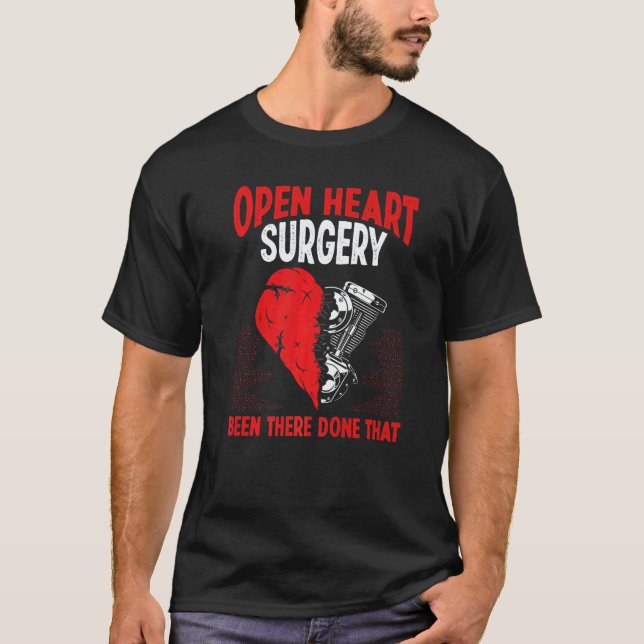 Camiseta Heart Transplant Survivor Heart Bypass Open Heart  (Frente)