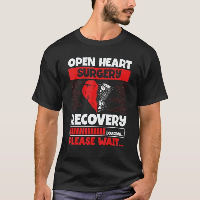 Camiseta Heart Transplant Survivor Heart Bypass Open Heart  (Frente)