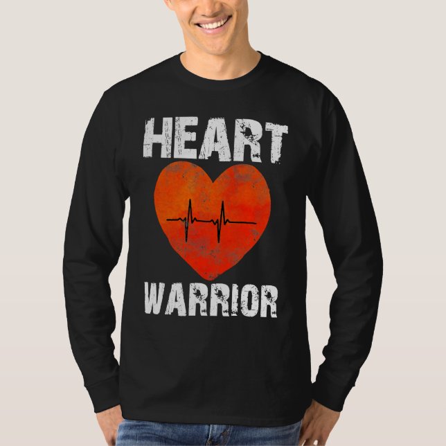 Camiseta Heart Warrior CHD Awareness Present Congenital Hea (Frente)